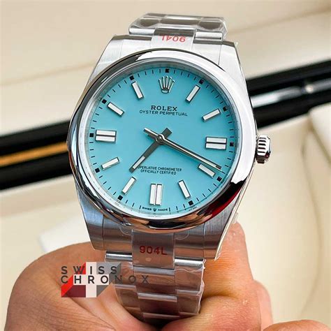 rolex tiffany blue 41|rolex oyster perpetual blue 41.